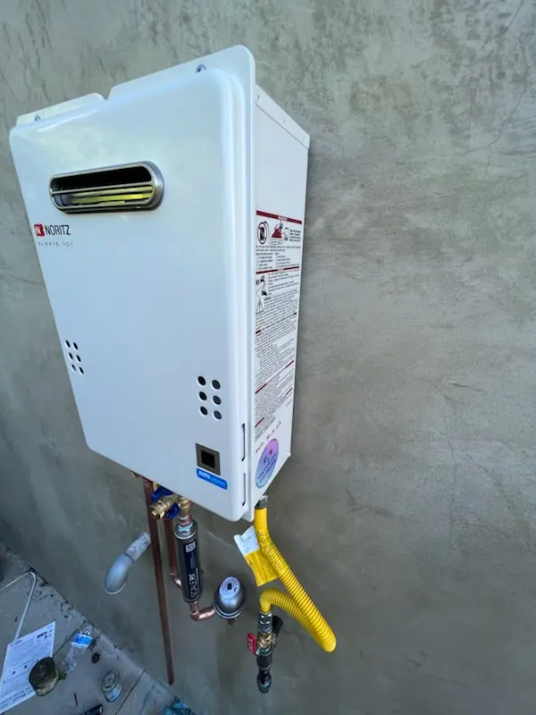 Tankless water heater installation for Glouster Landing homes